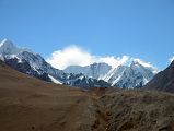 07 Looking South From Above Gasherbrum North Base Camp In China With P6648 On Left, K2 In The Clouds And Kharut III On Right